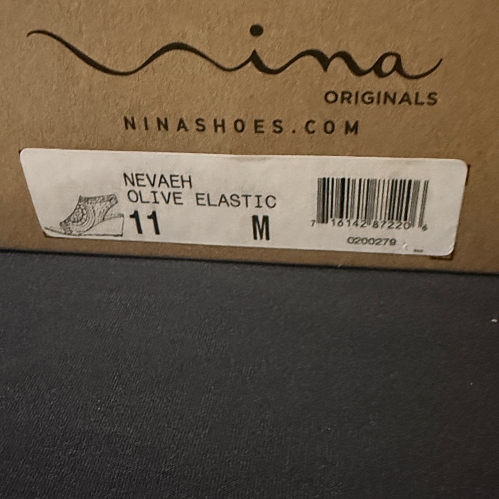 Nina Olive Crochet Cork Wedge Sandals - Picture 2 of 5